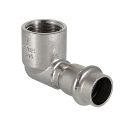 Угольник 90° вн.р. нерж. сталь 22х1/2" Valtec