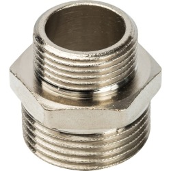 Ниппель Н/Н переходной STOUT 1"X3/4" никелированный