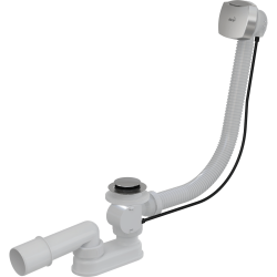 Сифон для ванны автомат комплект металл 80cm AlcaPlast A55K NEW-80