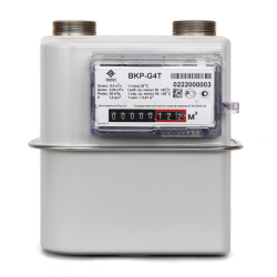 Счетчик газа ВКР G- 4T (G1 1/4) (110 мм) левый 2026г. (ТАУГАЗ)